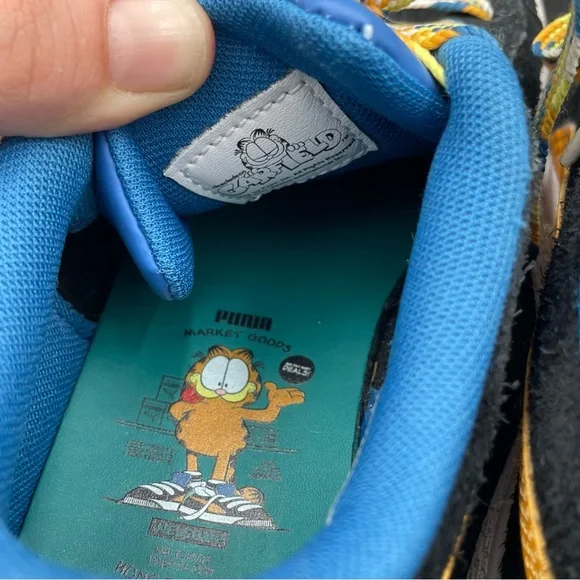 Puma x Garfield Market Suede Youth 3C Sneakers Black Orange 384554-01